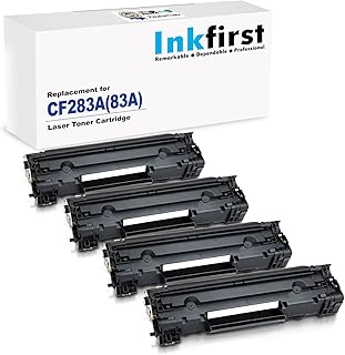4 Inkfirst Compatible Toner Cartridges Replacement for HP CF283A 83A Laserjet Pro MFP M125a MFP M125rnw MFP M125nw M201dw M201n MFP M225dn MFP M225dw MFP M127fn MFP M127fw