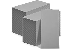 Qilery 100 Pcs Grey Paper Napkins