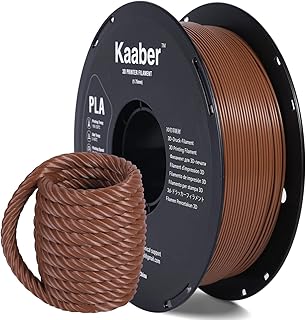 Kaaber 3D Printer Filament,Brown 1.75mm PLA,3D Printing Material 1kg/ Spool(2.2lbs), Dimensional Accuracy +/- 0.03 mm Neatly Wound PLA Meta Filament