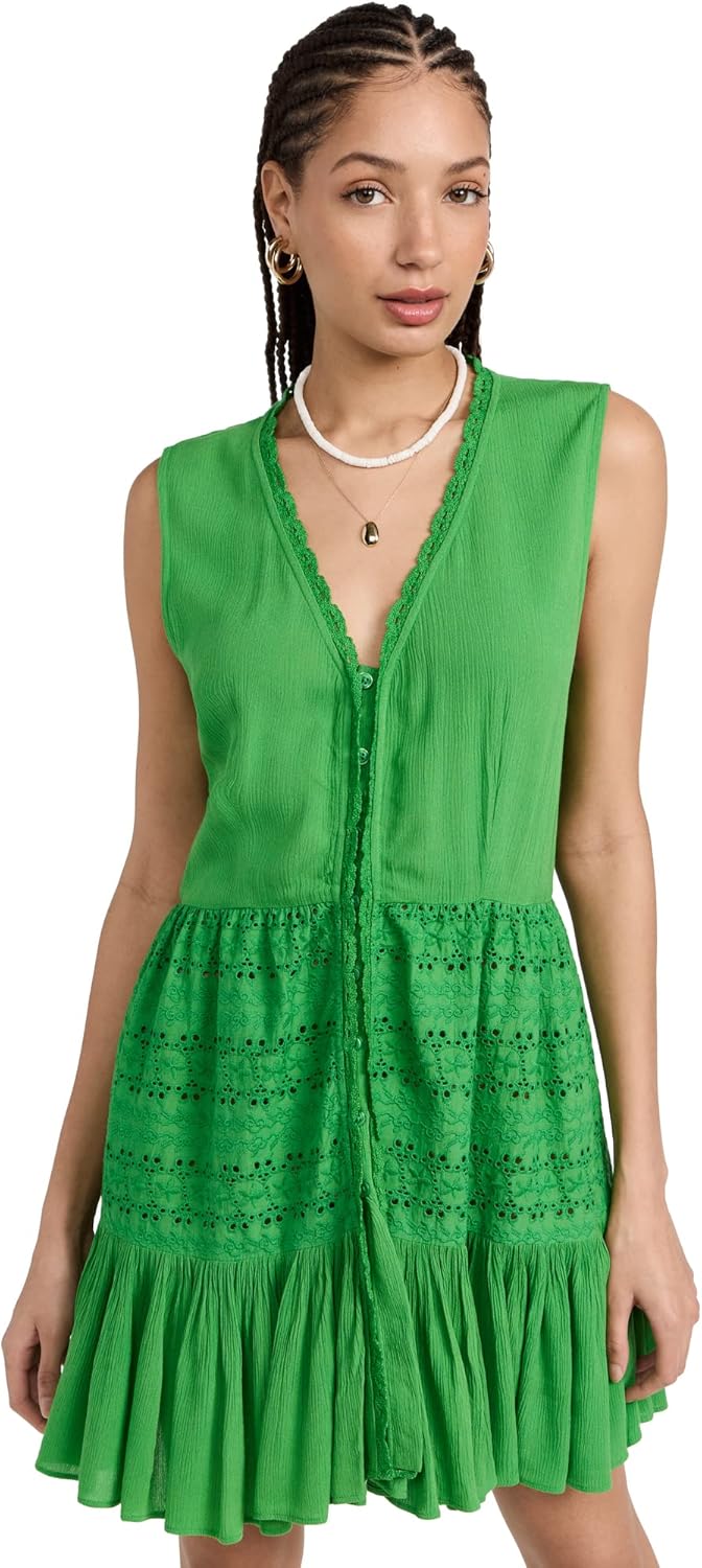 Playa Lucila Women's Eyelet Mini Dress