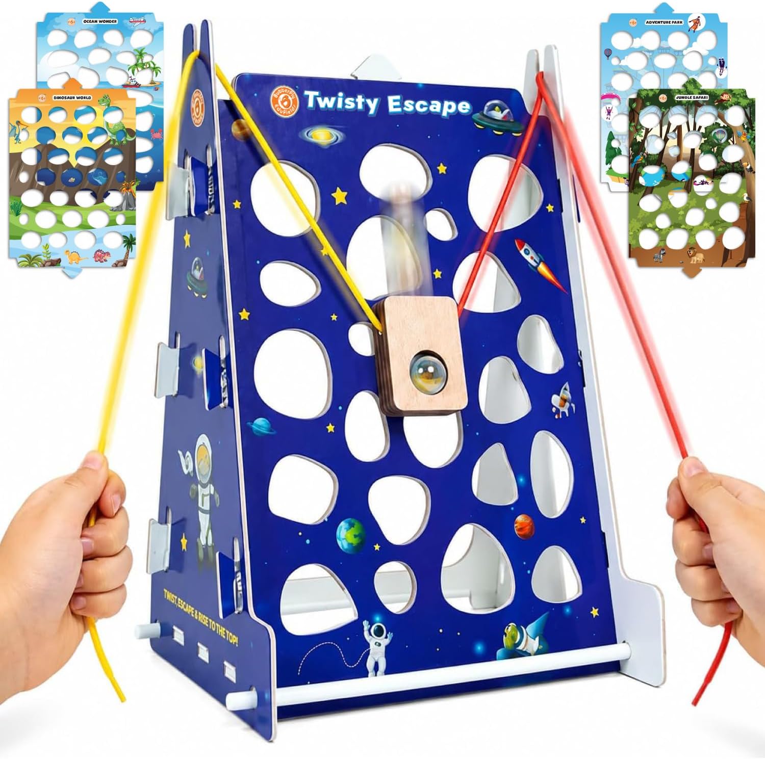 Butterfly EduFields Marble Run Board Games for Boys 4-5-10 Year Old | Twisty Escape Game For 4 5 6 Year Old boy Birthday Gift | STEM Toys for Boys & Girls | Build & Play Dexterity Board Game