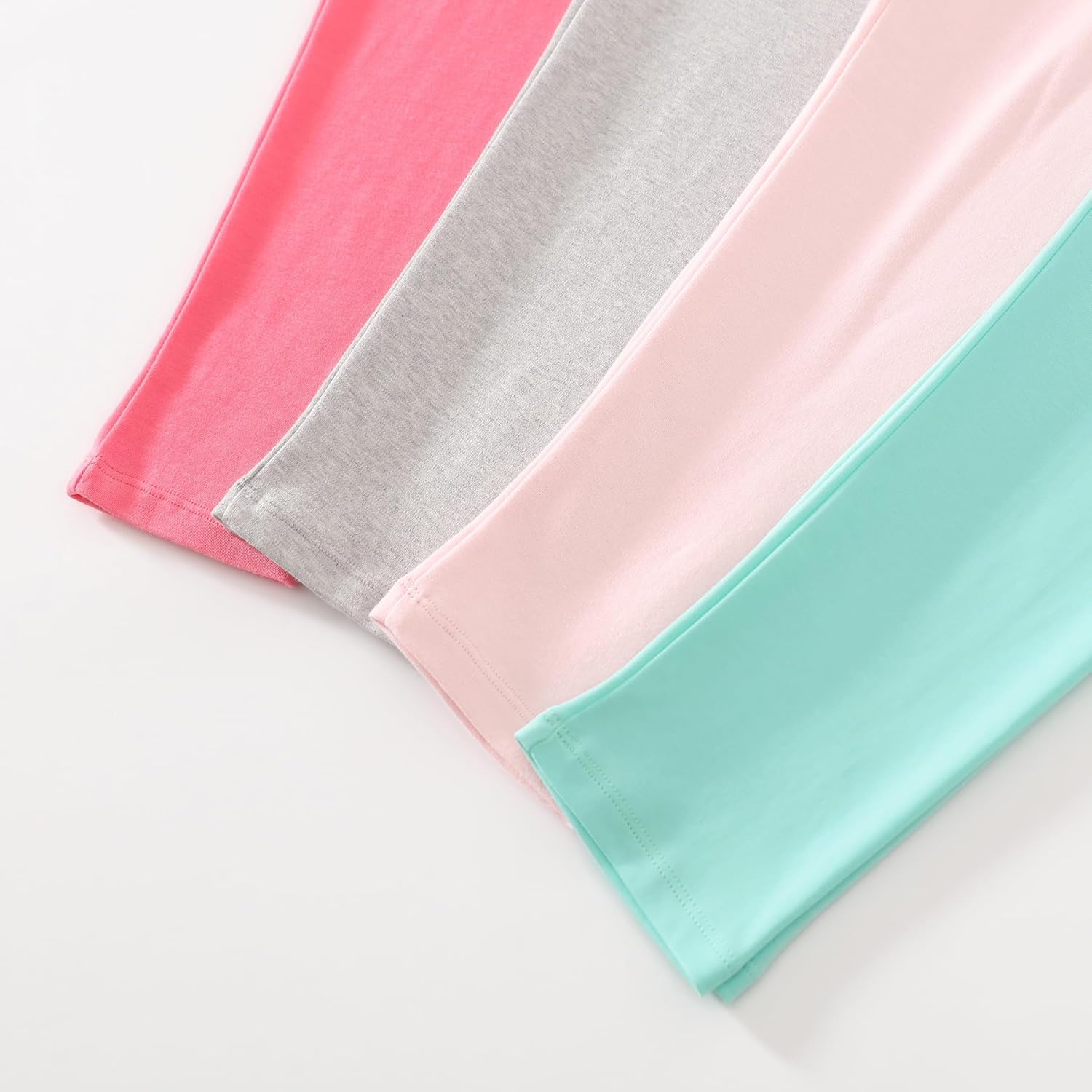 JARMAKO Toddler Girls' Soft Cotton Pants, 4-Pack Leggings, 2-6 Years - Image 4