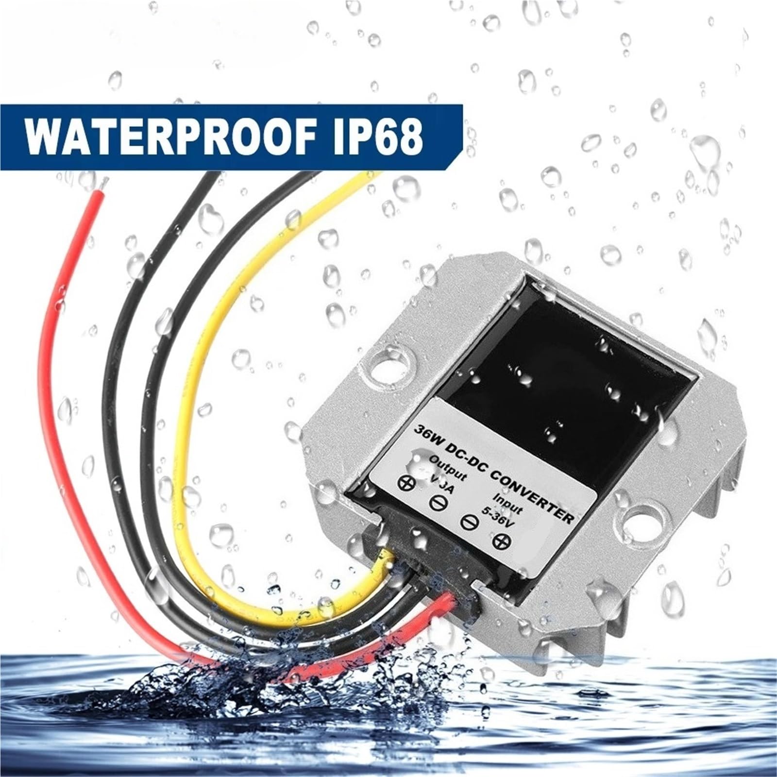 5-36V to 12V 1A 3A DC DC Voltage Regulator Power Converter 12 Volt Power Supply Stabilizer 8V 12V 24V 30V for Car Radio(5-36V to 12V 1A)