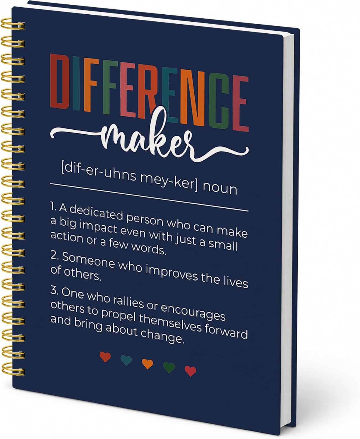 Rusenbao Difference Maker Spiral Notebook Journal Gift for Boss Women Coach
