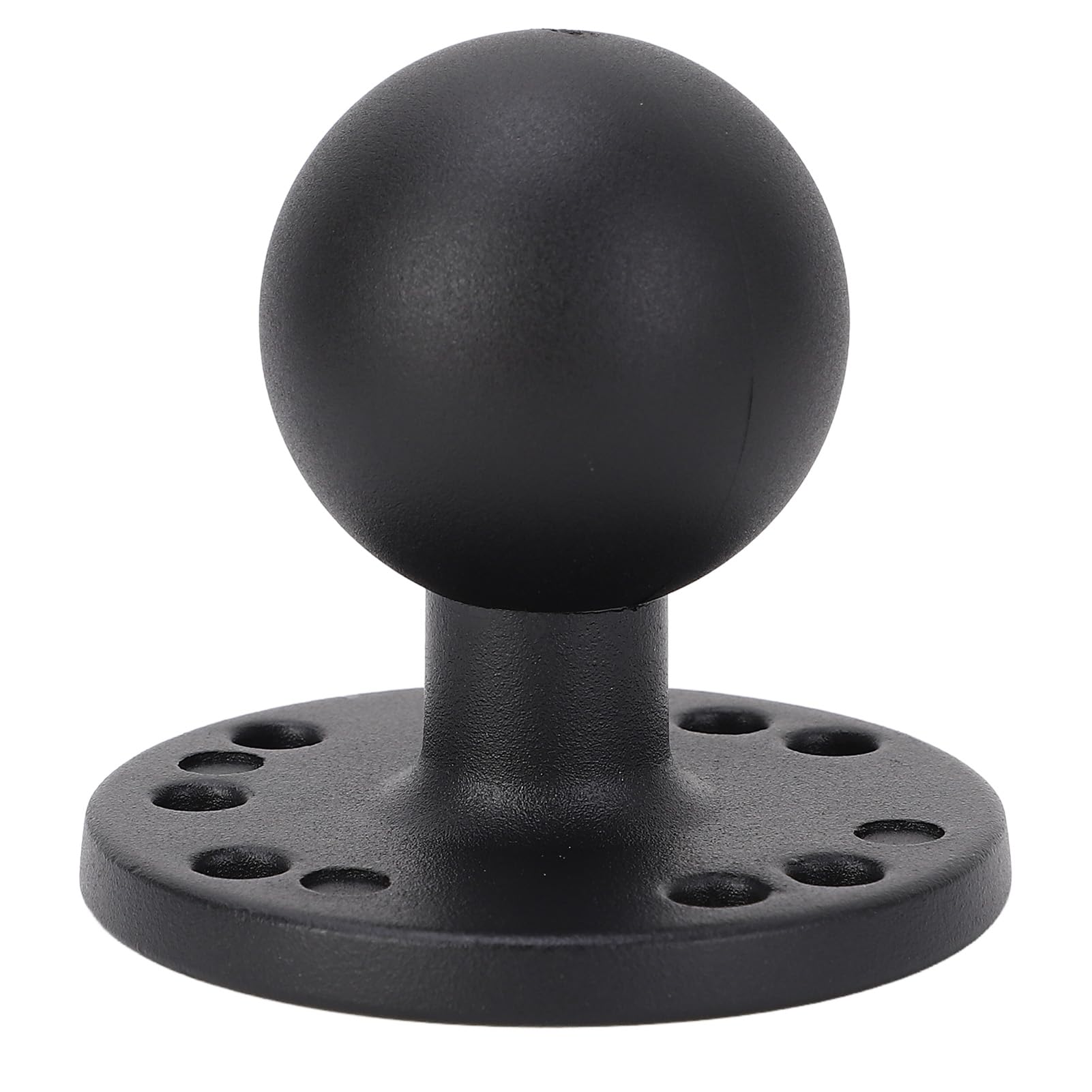 MAJONMMERD 1.5 Inch Ball Mount Base, Aluminum Alloy AMPS Round Plate with 1.5 Inch Non Slip Rubber Ball for C Size Double Socket Arms Marine Kayak Vehicle