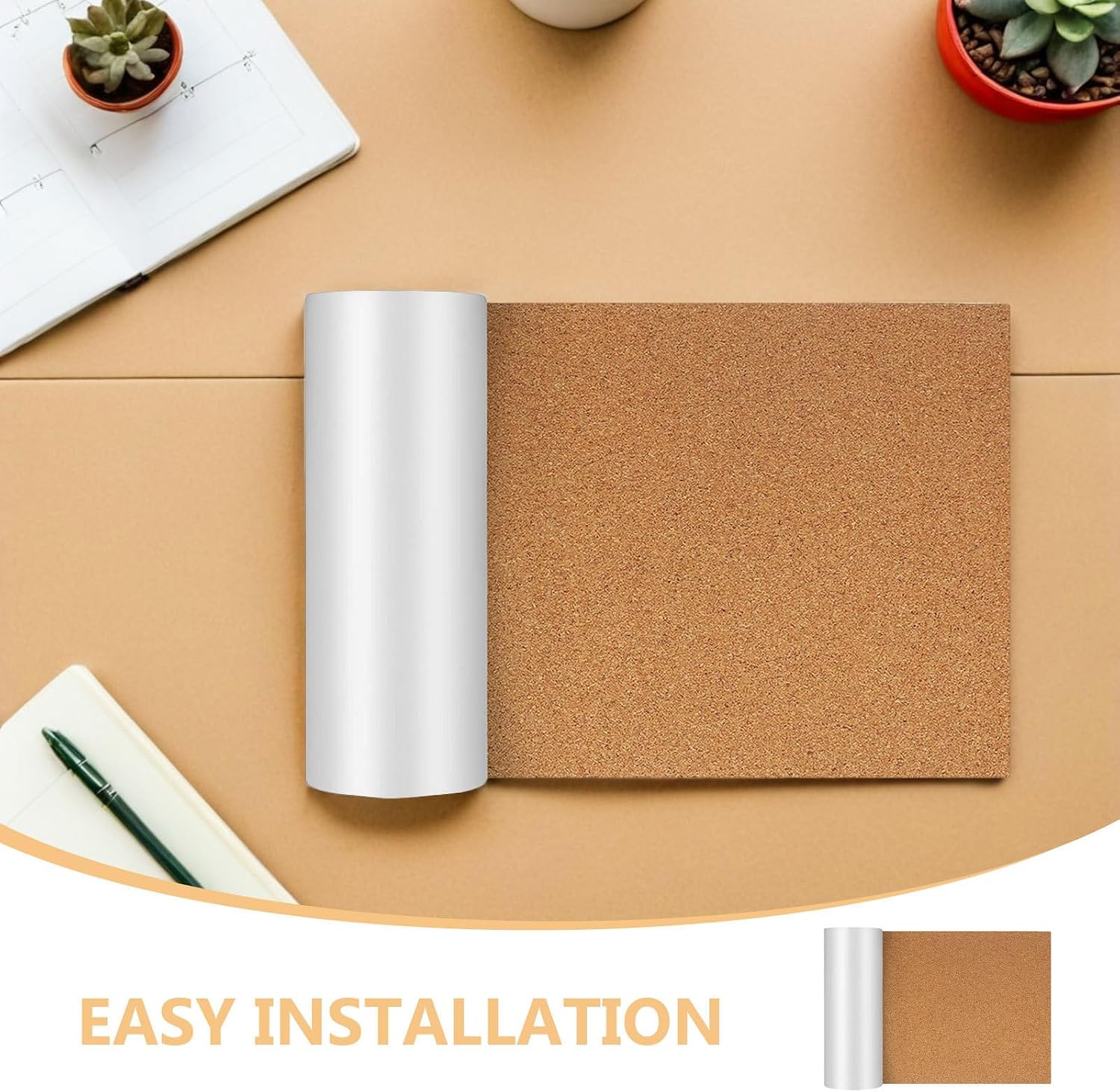 Xmas Self-Adhesive Cork Roll 23.6x11.8in for DIY Crafts