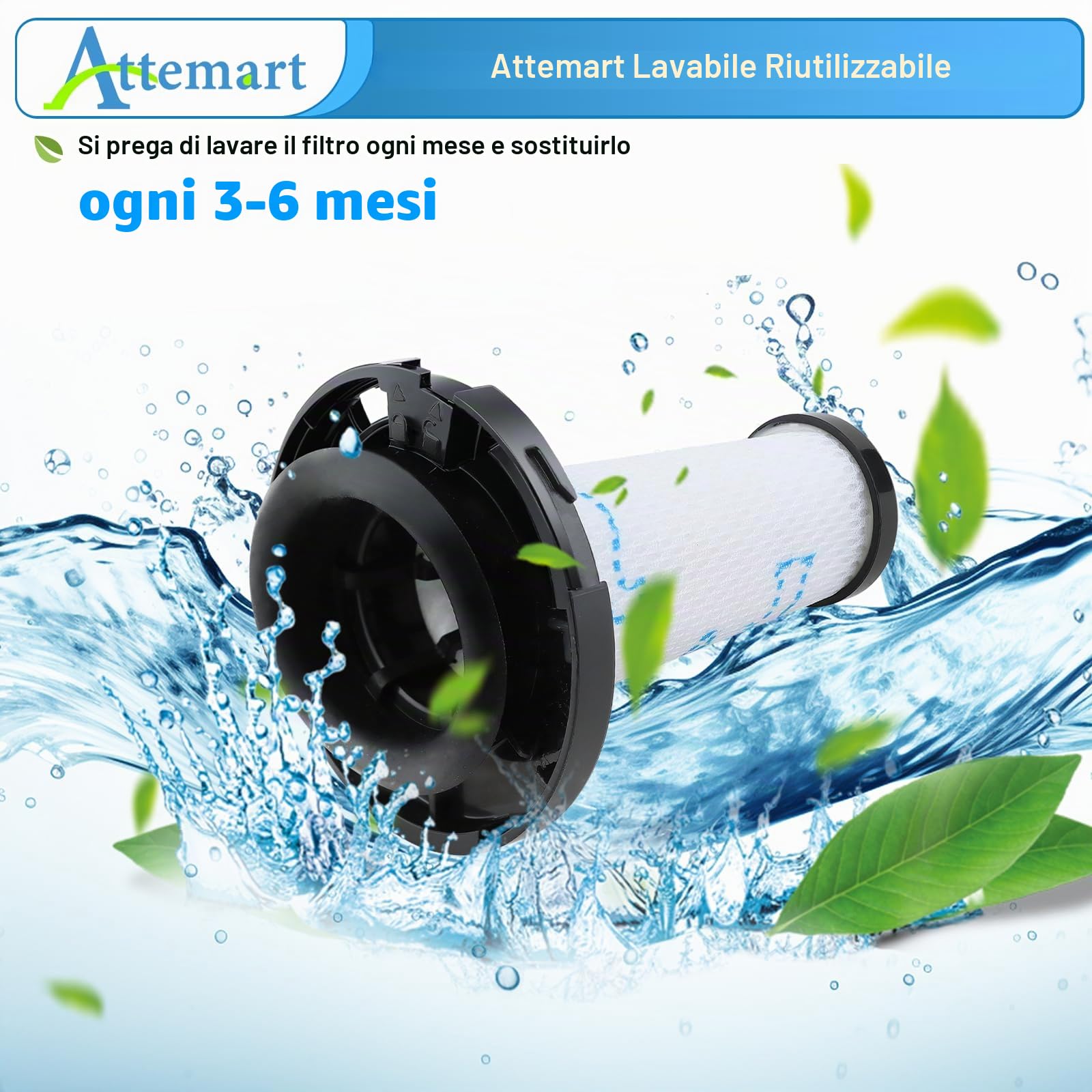 Filtri di Ricambio per Rowenta X-Pert 7.60 Animal/X-Force Flex 9.60 Aqua RH6A31 RH6A33 RH6A73 RH20C0 RH2077 X-Nano RH1127 RH1129 Aspirapolvere Accessori, Alternativa a ZR009010, 3 pezzi