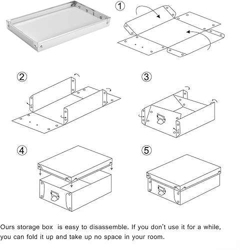 Miniatura 56 de SEEKIND Caja de almacenamiento con tapas y asas decorativas, 3 en 1, a prueba de humedad, plegable para ahorrar espacio, para ropa, cosméticos