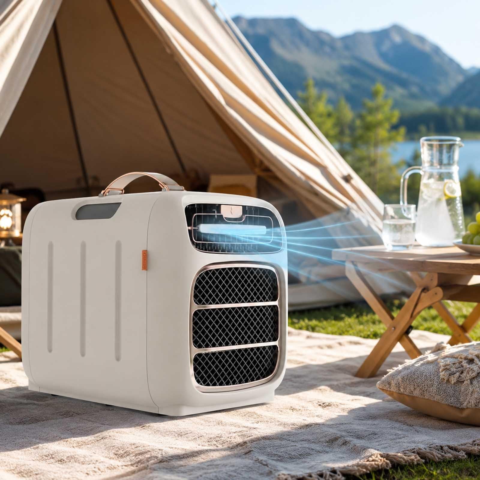 aallwwsso Portable Tent Air Conditioner, 5000 Btu Fast Cooling Ac Unit