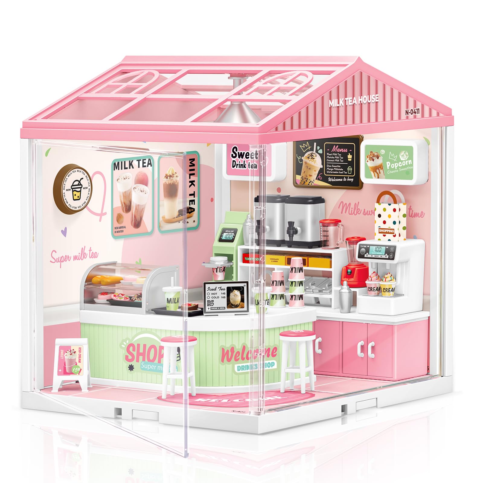 Amazon | Hallisun DIYミニチュアハウスキット プラスチック ドール