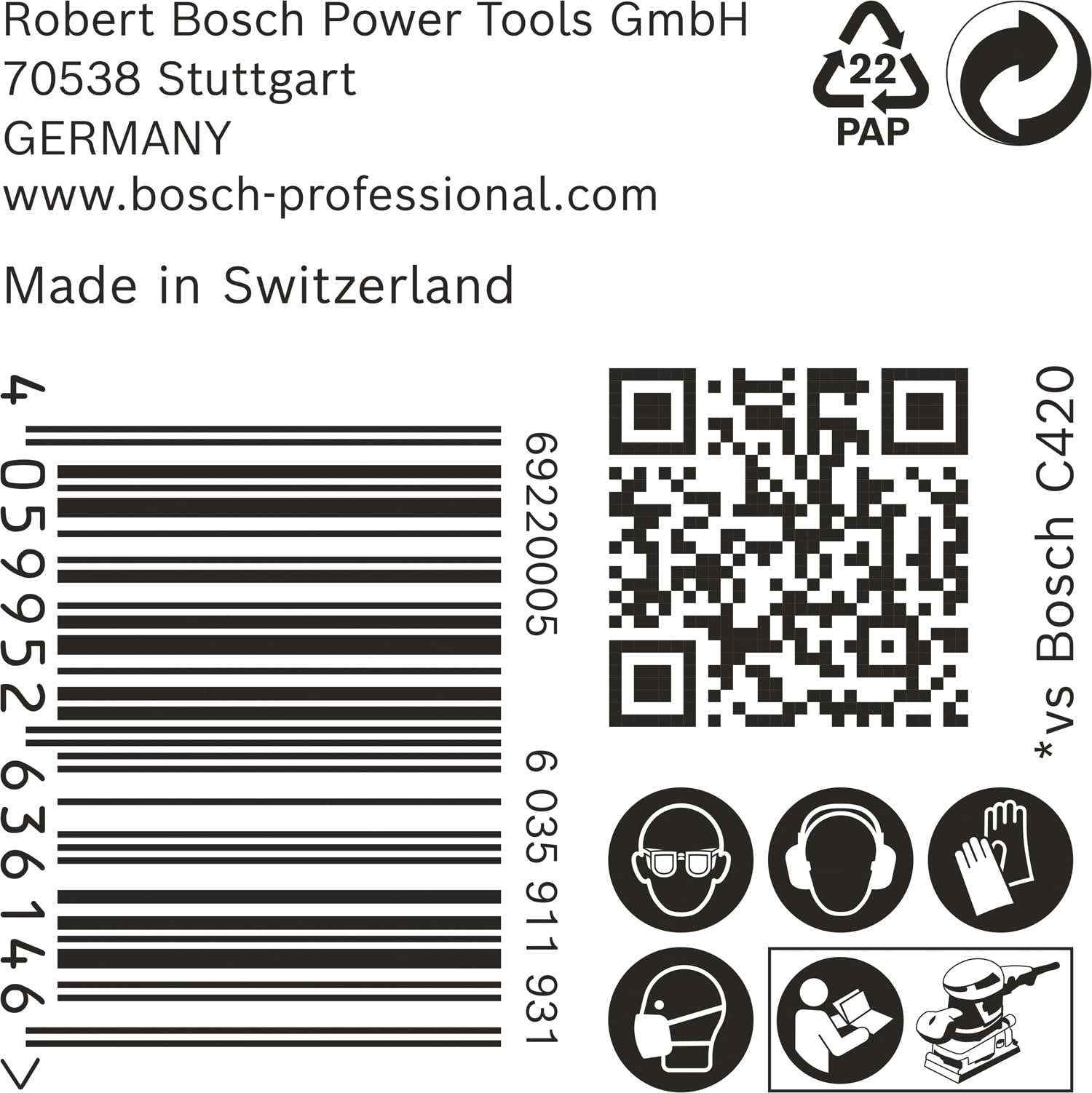 Bosch 50 hojas de lija Expert C470 con 8 agujeros (para pintura sobre madera, madera dura, diámetro de 80 x 133 mm, grano 180, accesorio profesional lijadora orbital)