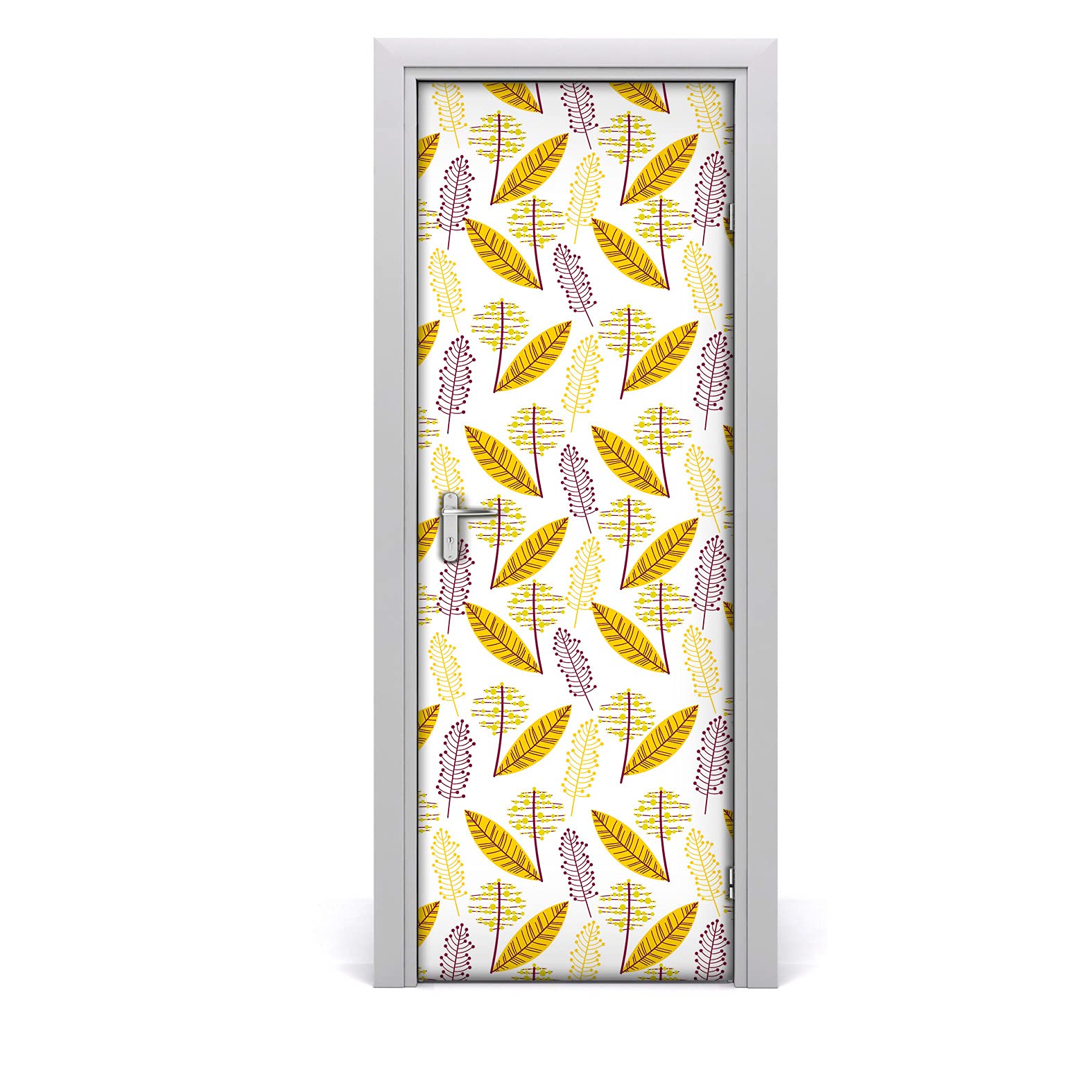 Papier peint sur la porte scandinave pour décoration de chambre