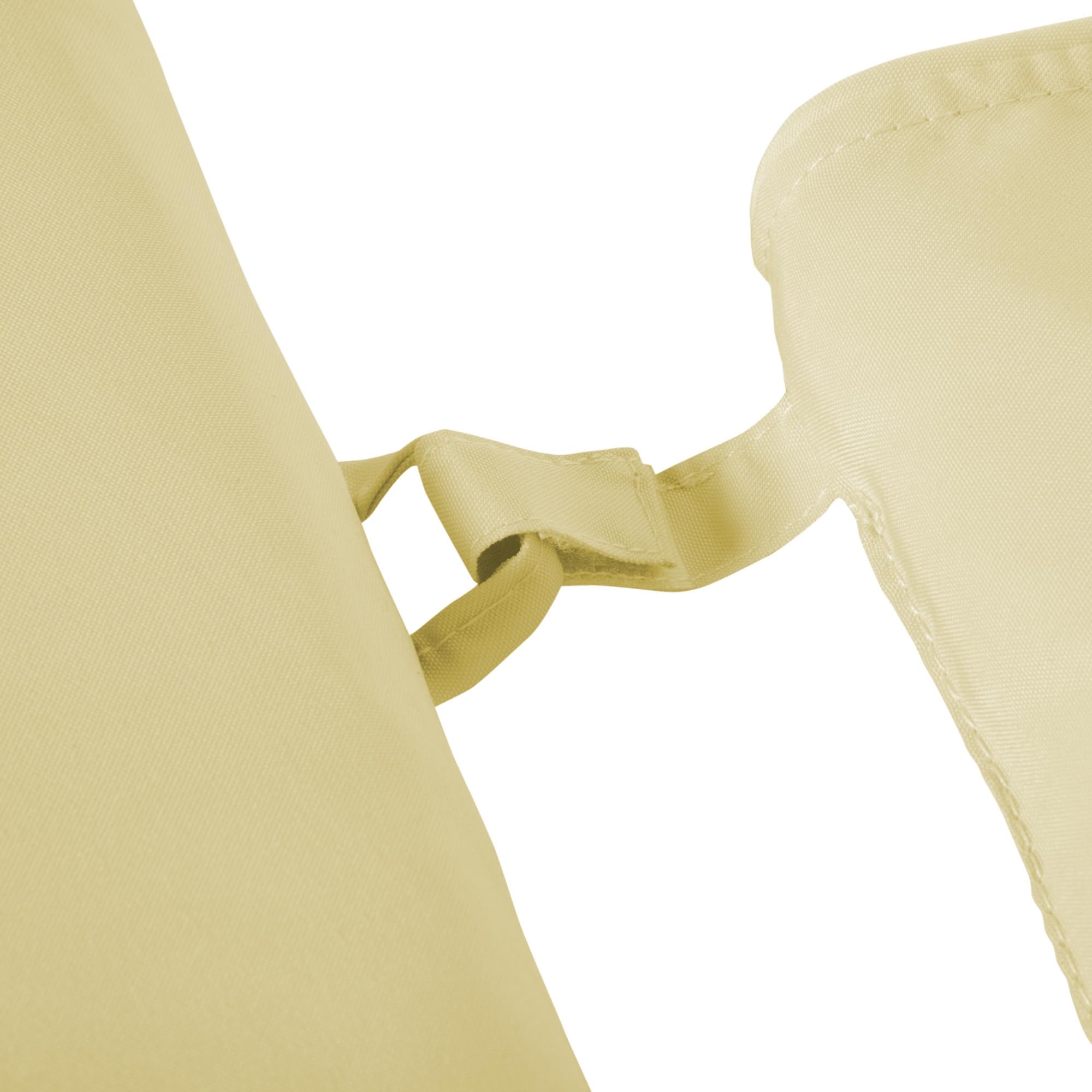 Outsunny Coussin Bain de Soleil Déhoussable Zippé 198 x 53 x 5 cm Crème