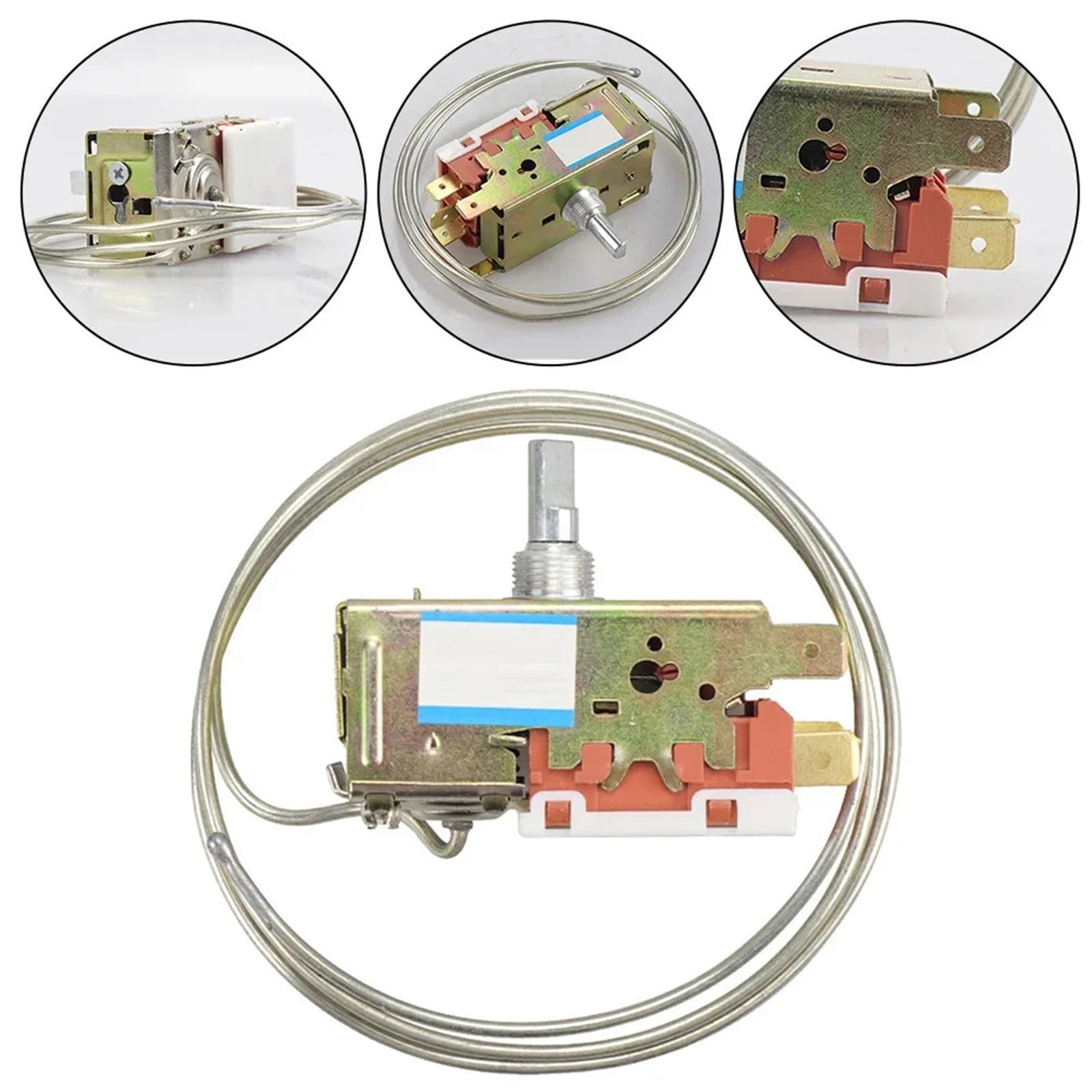 Interruttore Termostato Frigorifero WDF19-K K50 K54 K59 K59E, Compatibile Con Siemens, Compatibile Con Bosch, Con Design Ad Albero A Forma Di D, 80 Cm