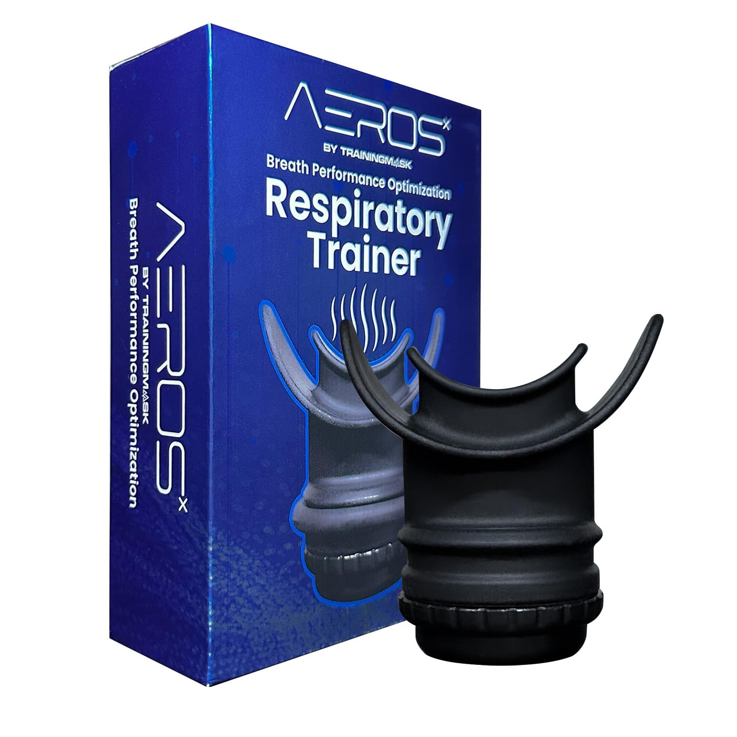 TRAININGMASK AEROSx Optimizador de rendimiento respiratorio y entrenador muscular pulmonar | Respiración diafragmática | Entrenador de altitud respiratorio inspiratorio y espiratorio Alternaitve