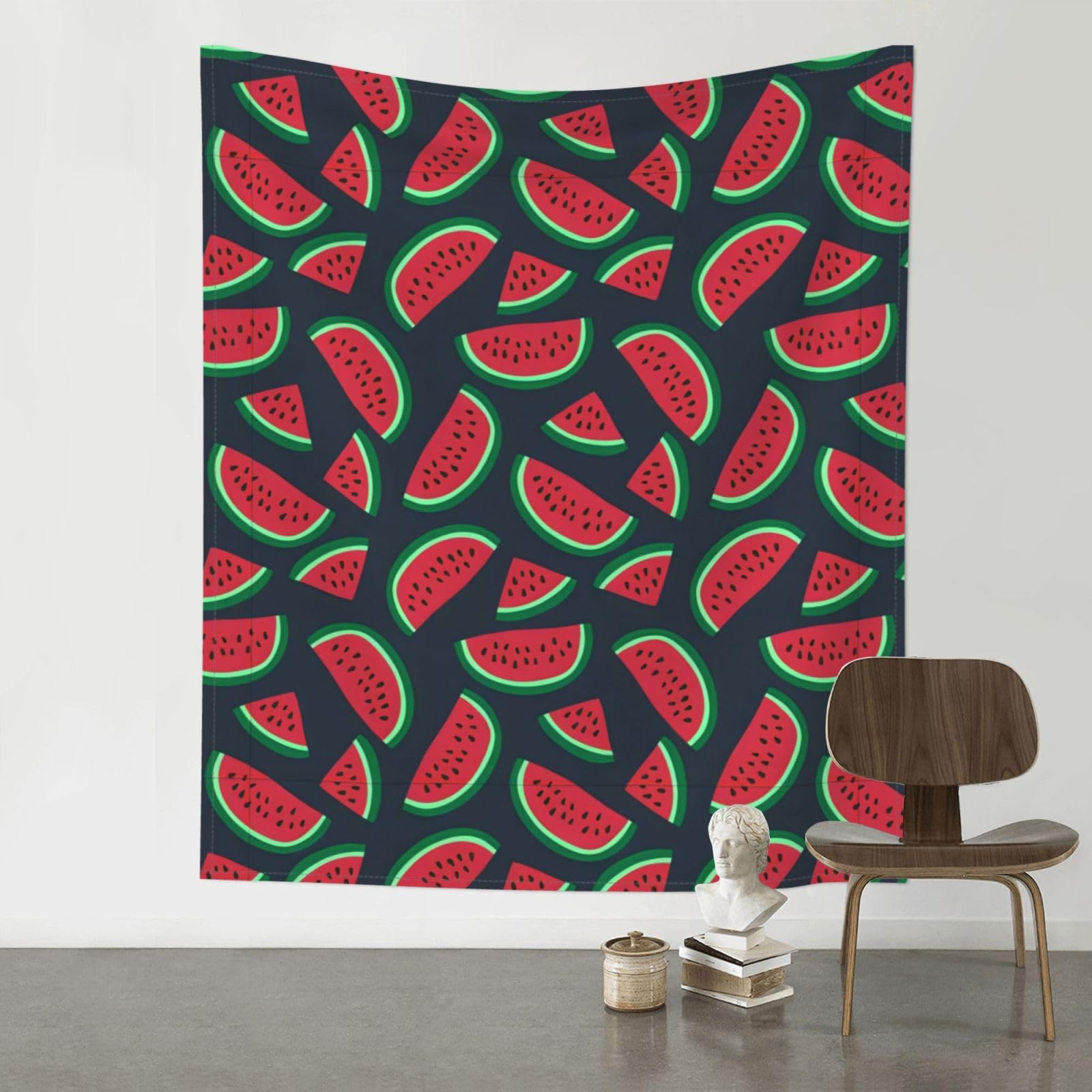 YYHHAOFA Red watermelon Prints 60x51in Wall Tapestry – Durable Polyester Throw for Dorm, Beach, & Home Decor