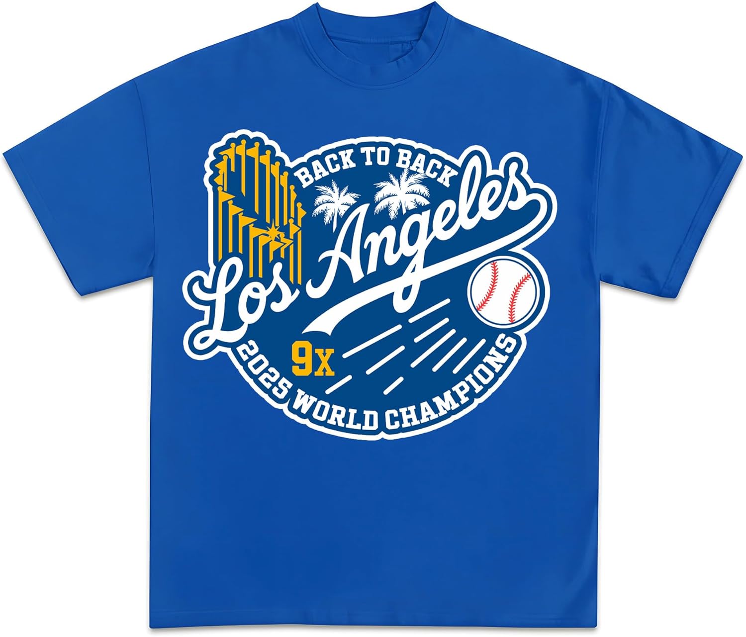 Baseball 2025 World & League Champions T-Shirt | Los Angeles LA Finals Merch | Premium Tee Shirt for Men & Women