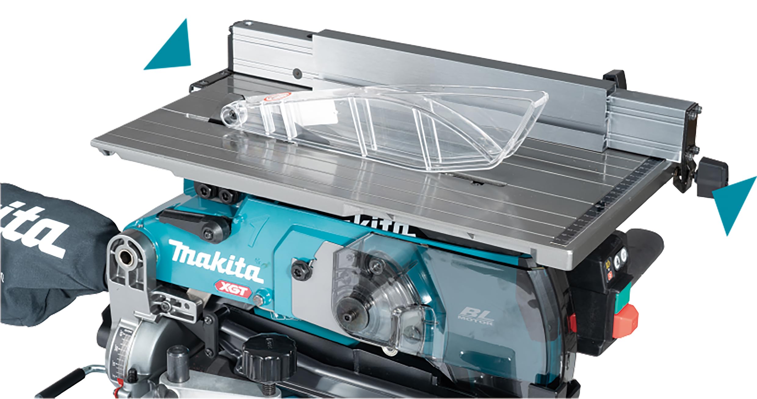 Makita LH001GZ - Sega da tavolo e troncatrice a batteria, 40 V max., XGT, senza batteria e caricatore