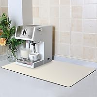 Vista 1 de ZLR Tapete de barra de café para encimeras (16 x 24 pulgadas, XL) – Tapete absorbente para secado de platos que oculta las manchas para máquinas