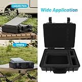 Water Water Satellite Case, ABS Hard Torba do Mini Dania, do Przewodu Zasilającego DC, Przenośna Pianka z Kablem 9,8 Stóp, Idealne do Kempingu RV z Sieci i Entuzjastom Zewnętrznym