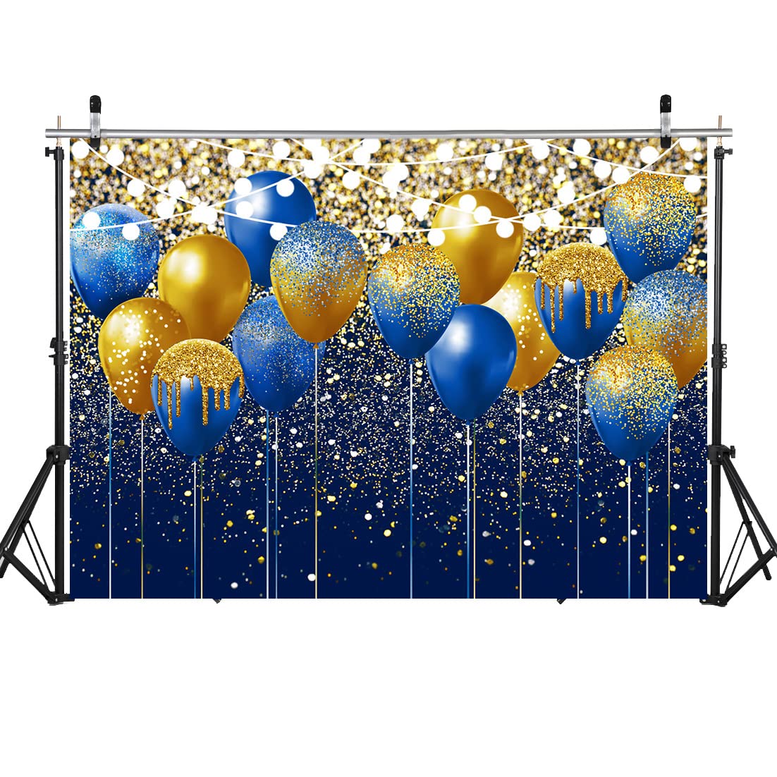 Buy WOLADA Blue and Gold Backdrop Royal Blue Backdrop Navy Blue