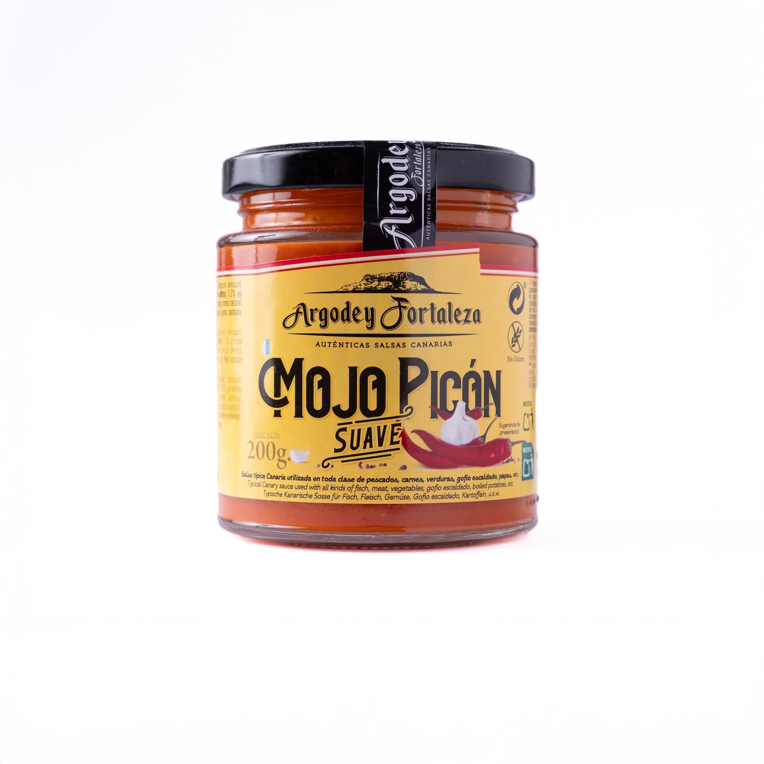 Mojo Picón Suave 200g - Autentica Salsa Canaria para Untar, Tostadas, Arepas
