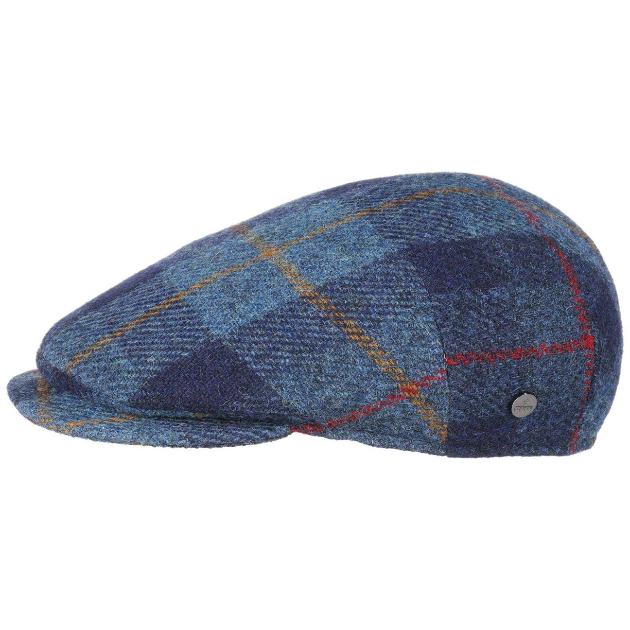 LIERYS Capri Harris Tweed Flatcap Schirmmütze Herren Handmade in Italy Herbst Winter
