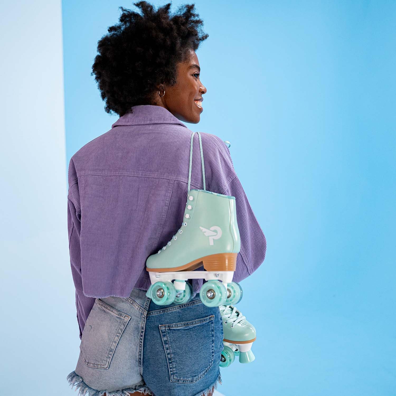 Yvolution Roller Skates for Girls and Women High Top Design Retro Prettyfly Quad Skates