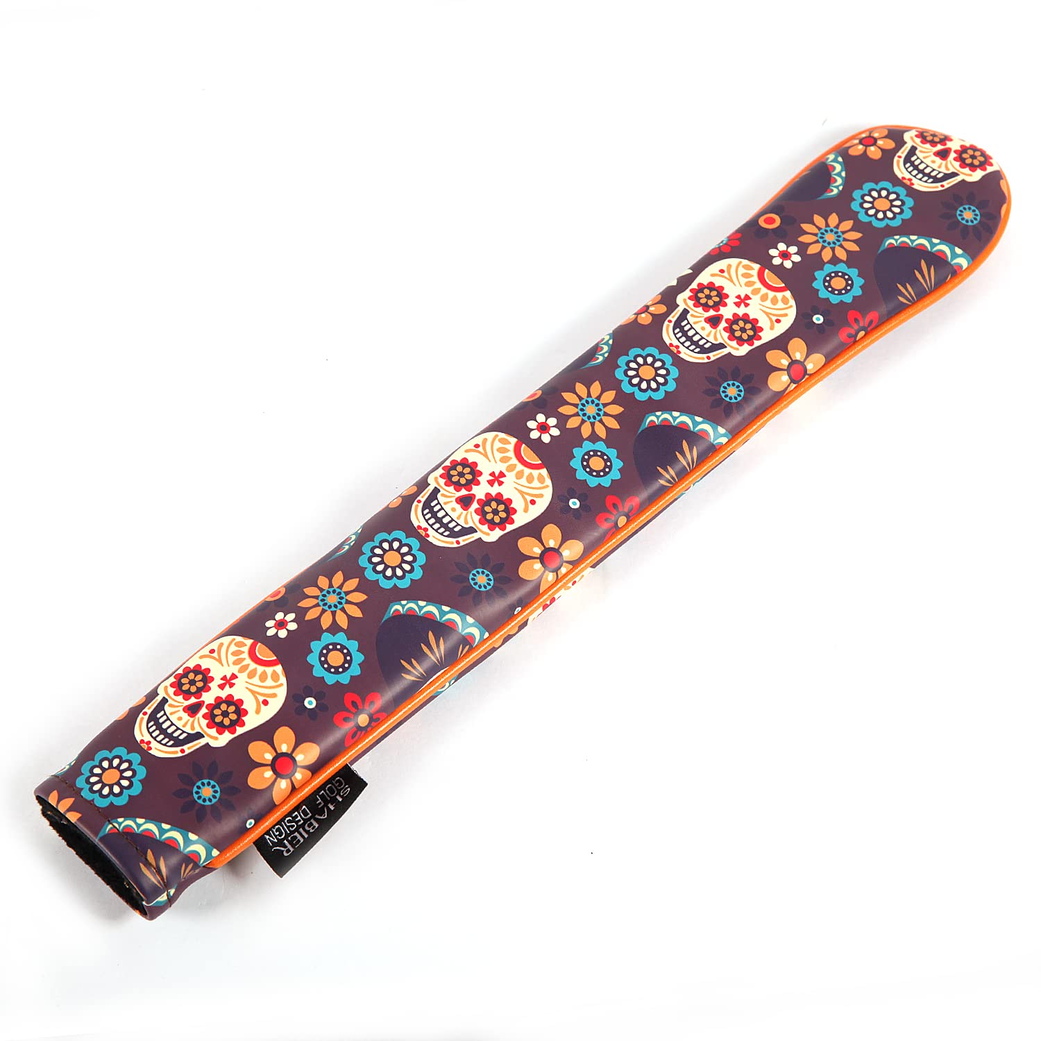 SHABIER PU Leather Waterproof Golf Alignment Stick Cover Club Protector Holds Sticks (Sugar Skull) - Image 3