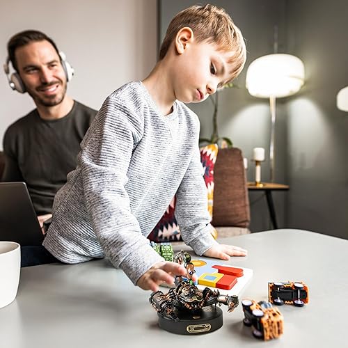 Miniatura 6 de Regalo para hombres, adolescentes, ingenieros, aficionados, modelo mecánico de plástico ROBOTIME MI04 para construir, kit de modelo emperador