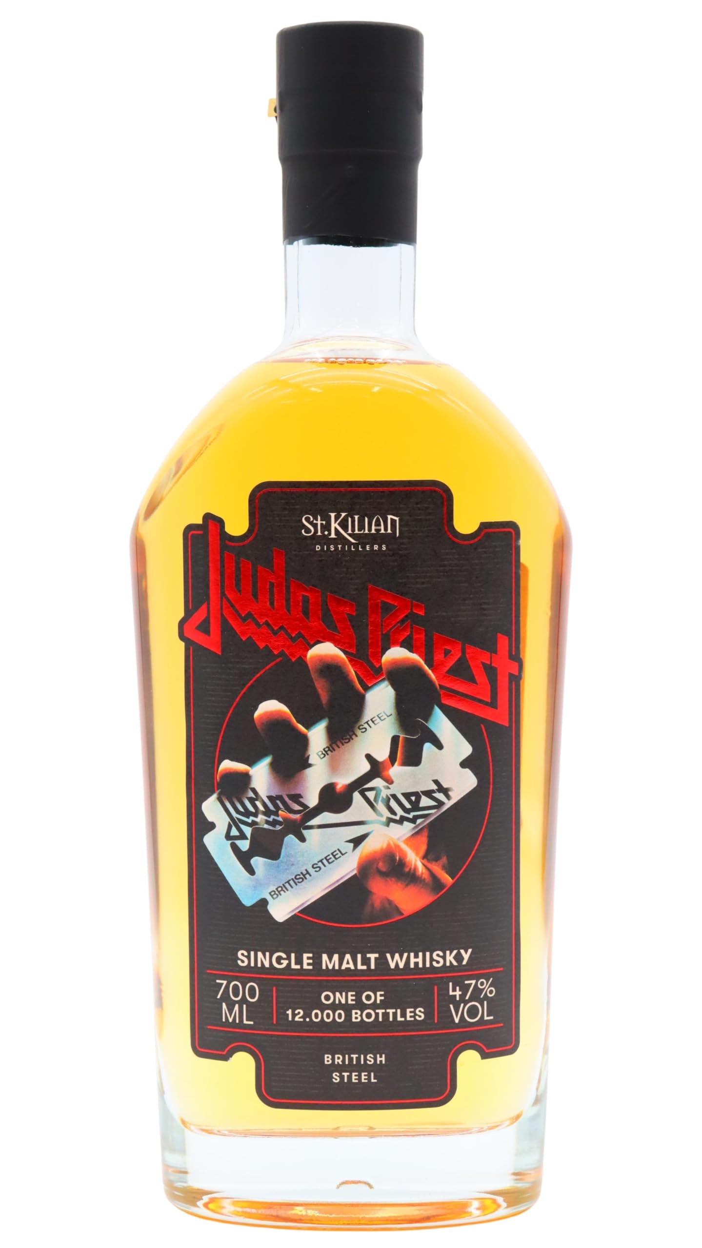 Judas Priest BRITISH STEEL Single Malt Whiskey St. Kilian - Limited Edition - [WSA Award Gewinner 2025] - 47% Vol 0,7l - deutscher Premium Whisky - ideales Whisky Geschenk