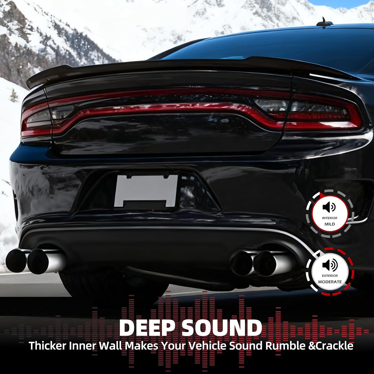 A-KARCK Dual Exhaust Tip 2.25 Inch Inlet 3" Dual Outlet 8" Overall Length Polished Stainless Weld-On Duo Layer Angle Exhaust Tailpipe Tips for Car Truck