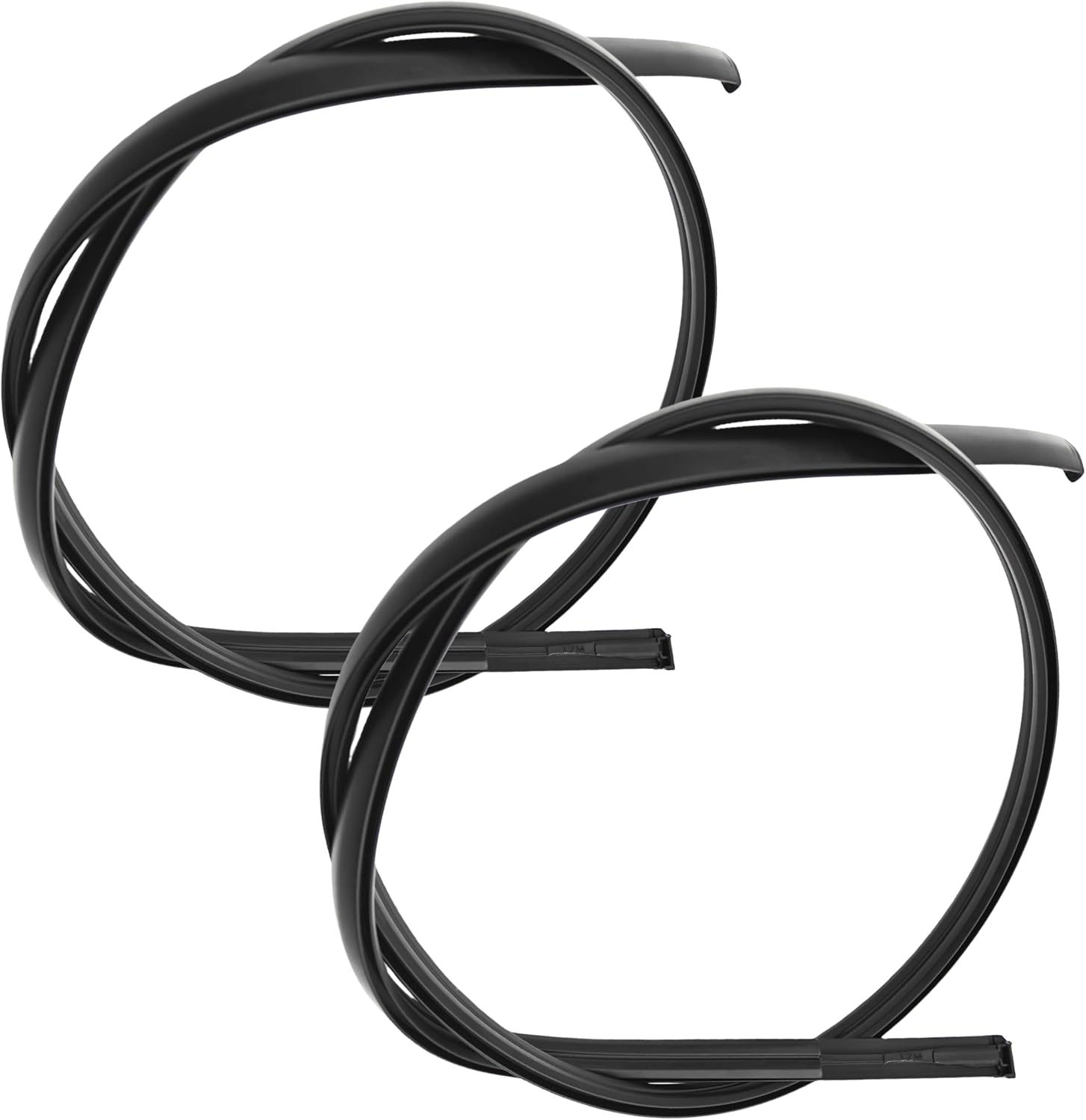 Roof Trim Molding Seal Kit Compatible with Corolla 2014-2017 Sealing Strip Black Replace 75556-02260 75555-02270 Weather Stripping Left and Right Side (2pcs Left and Right Side)