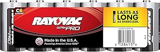 RAYOVAC C Ultra Pro Alkaline Batteries, 6-Pack, ALC-6J