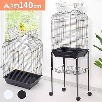 Amazon | iimono117 鳥かご インコ 大型 スタンド付き (高さ140