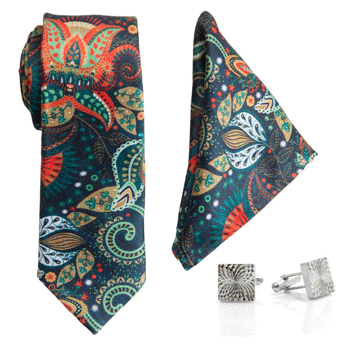 Men's Tie, Pocket Square & Cuff links Set-image-16