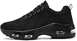 Hanani Chaussures de Running Femme Baskets orthopédiques Respirantes légères et antidérapantes avec Coussin d‘air Jogging Route Running Gym Bleu et Rose EU38 - 1