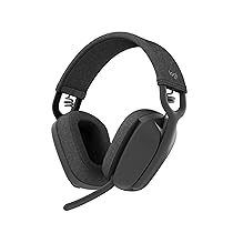 Logitech Zone Vibe 100 Cuffie Wireless Over-Ear Leggere con Microfono con Eliminazione del Rumore, Auricolare Bluetooth Multipoint, Compatibile con Teams, Google Meet, Zoom, Mac, PC – Grigio