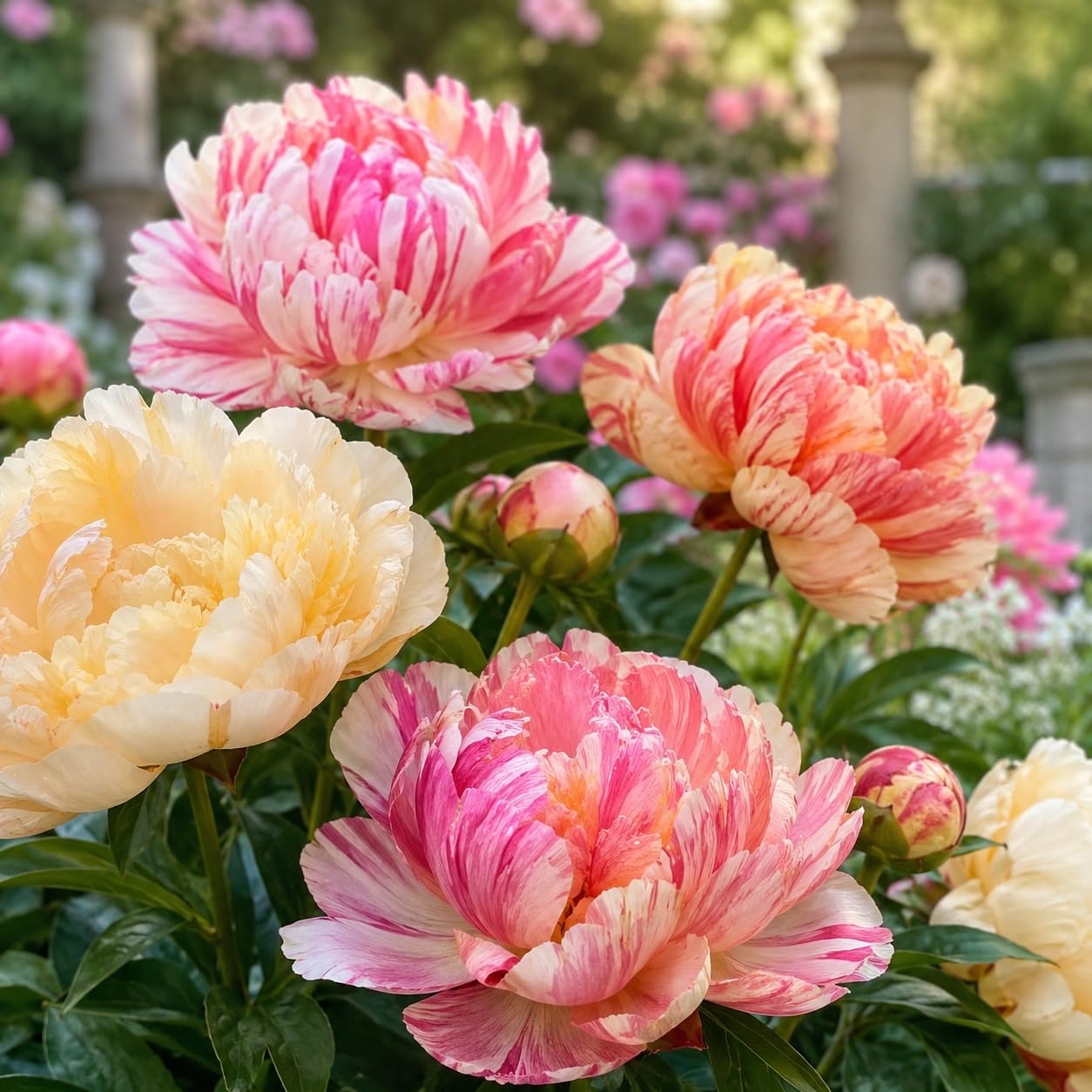 Peony Bulbs for Planting Now,Fragrant, Hardy Herbaceous Perennials, Garden Displays-F-1 Bulb-E
