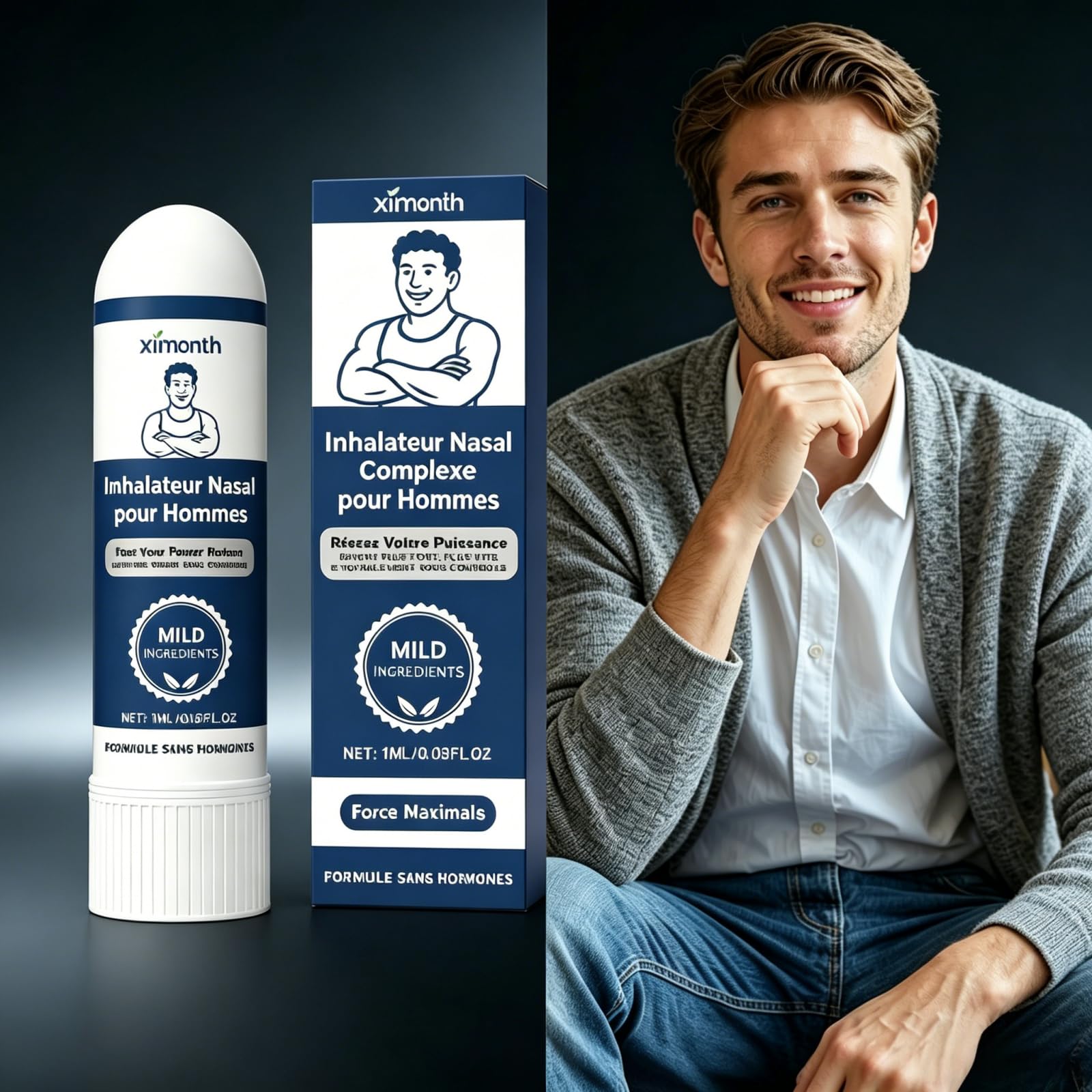 Sonivita Inhalateur Nasal Revitalisant pour Homme à Inhaler - Contre la Fatigue, Éveil Mental et Énergie Instantanée (2)