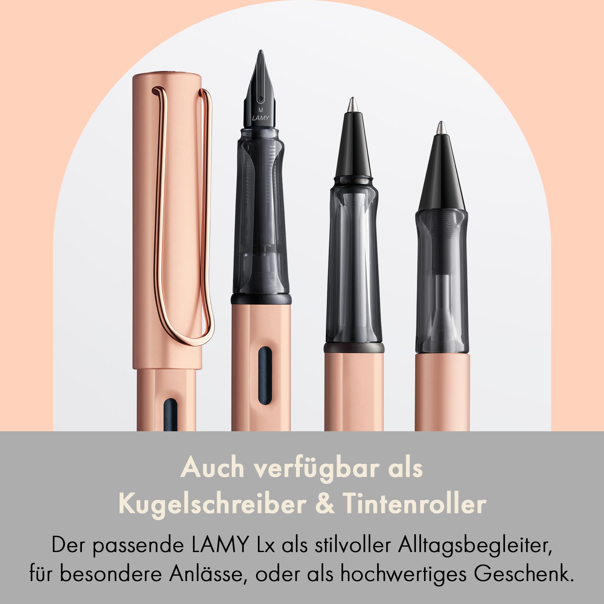 Lamy Lx Penna Stilografica In Alluminio Anodizzato – Punta Larga (Broad), Marrone