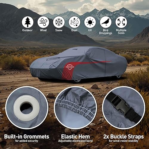 Miniatura 5 de USCarcover Funda ligera para automóvil Volkswagen Beetle 1954-2015 Sedan de 2 puertas, cobertura completa resistente al agua