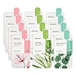 Mediheal Sheet Mask Essential HERO 12 Pack (Collagen, Tea Tree, Madecassoside) | Korean Skincare Facial Sheet Mask Combo, Moisturizing, Soothing and for Blemishes