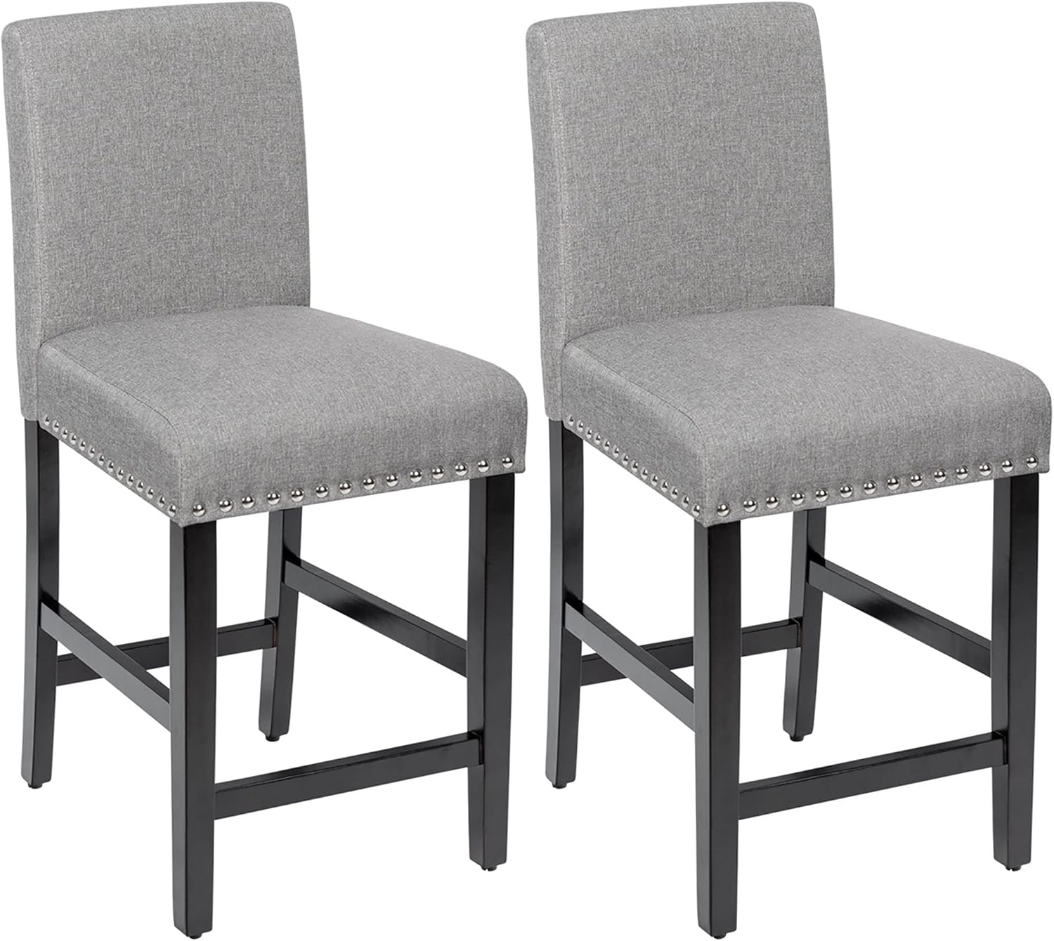 Overstock Bar Stools Set of 2 Upholstered Counter Height