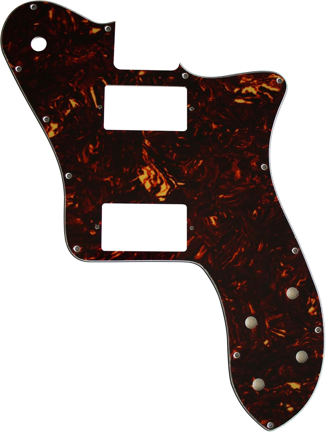 For Fender Squier Telecaster Deluxe PAF Guitar Pickguard (4 Ply Brown Tortoise)
