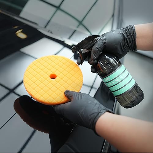 Miniatura 8 de SPTA Kits de almohadillas de pulido para pulir, con 3 almohadillas de pulido de 6.3 pulgadas, limpiador de almohadilla de pulido de 16 onzas, 2