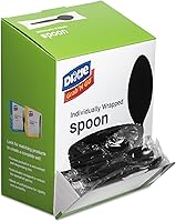 Vista 1 de Dixie Grab'n Go Wrapped Cutlery, Teaspoons, Black, 90/Box, Medium