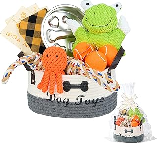 14Pcs New Puppy Gift Basket, Complete Premium Welcome Puppy Starter Kit and Dog Gift