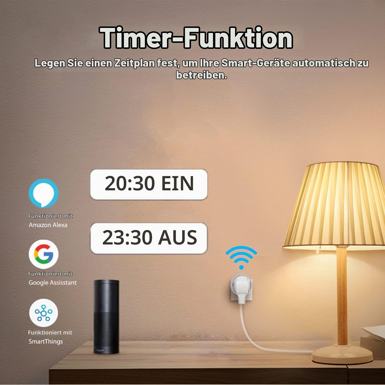 ZigBee Alexa Steckdose, 16A Smart Steckdose mit Strommessung, 3680W Smarte Steckdose mit Fernbedienung/Sprachsteuerung, Smart Plug Programmierbare mit Timerfunktion Kompatibel Alexa Google Home 4 Pack
