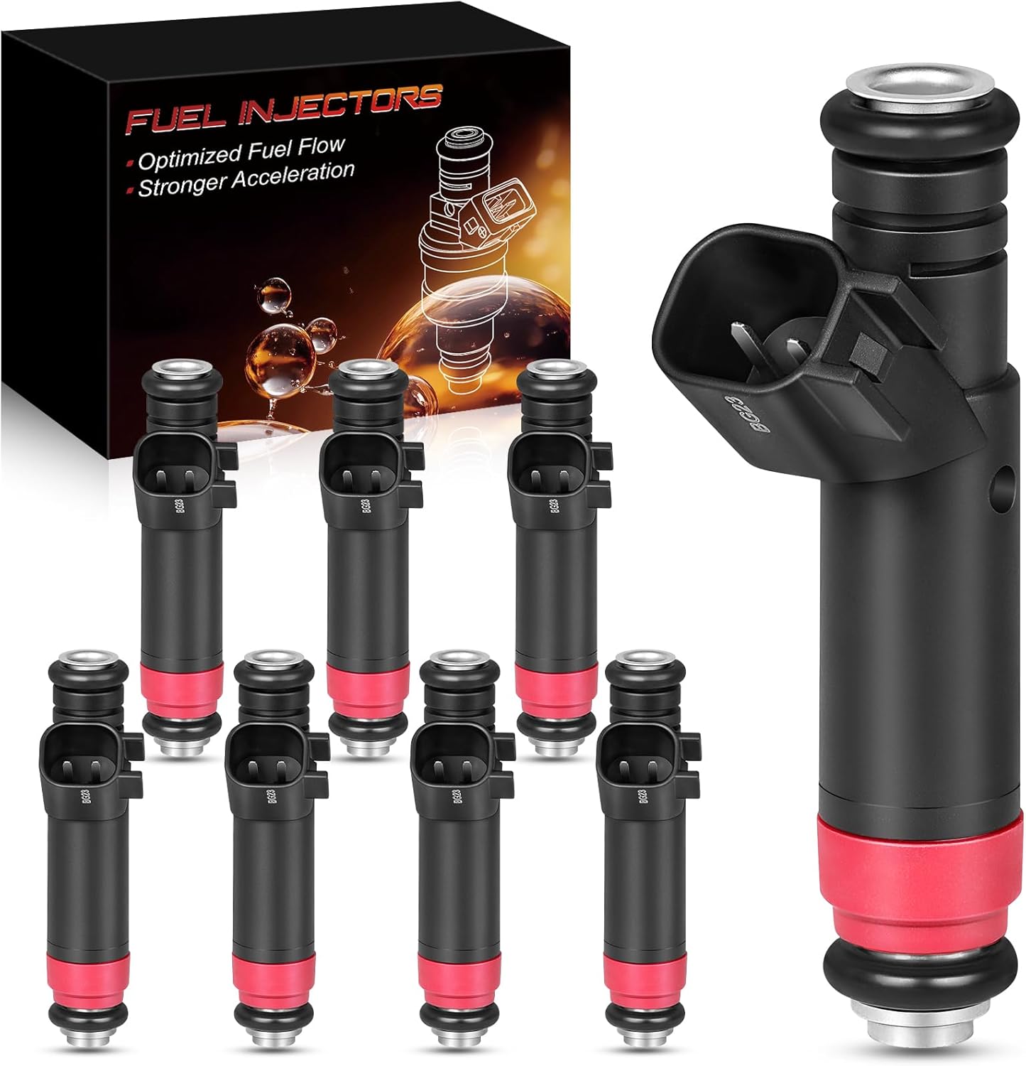 FJ461 High Performance Fuel Injectors 4.6L V8 For:-Ford Explorer 2006 2007 2008 2009 For:-Mustang 2005 2006 2007 2008, Explorer Sport Trac 07-09, For:-Mercury Mountaineer 07-09 (8PCS)